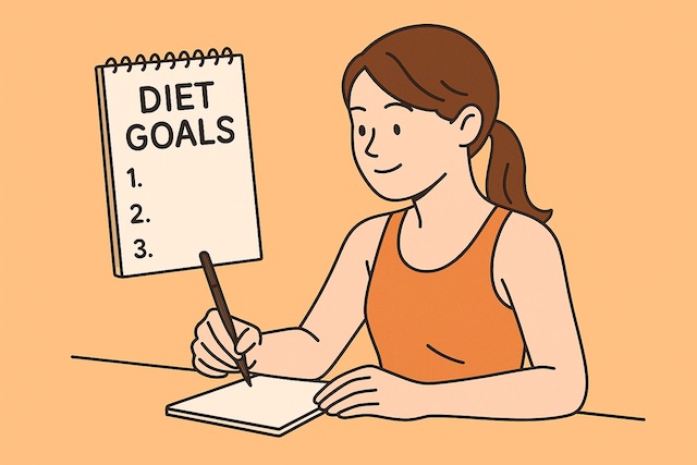 ダイエットの計画を立てる女性