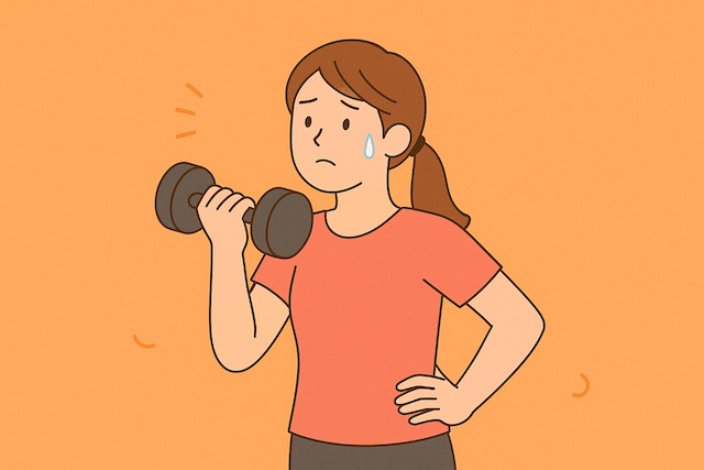 ダイエット中に悩む女性